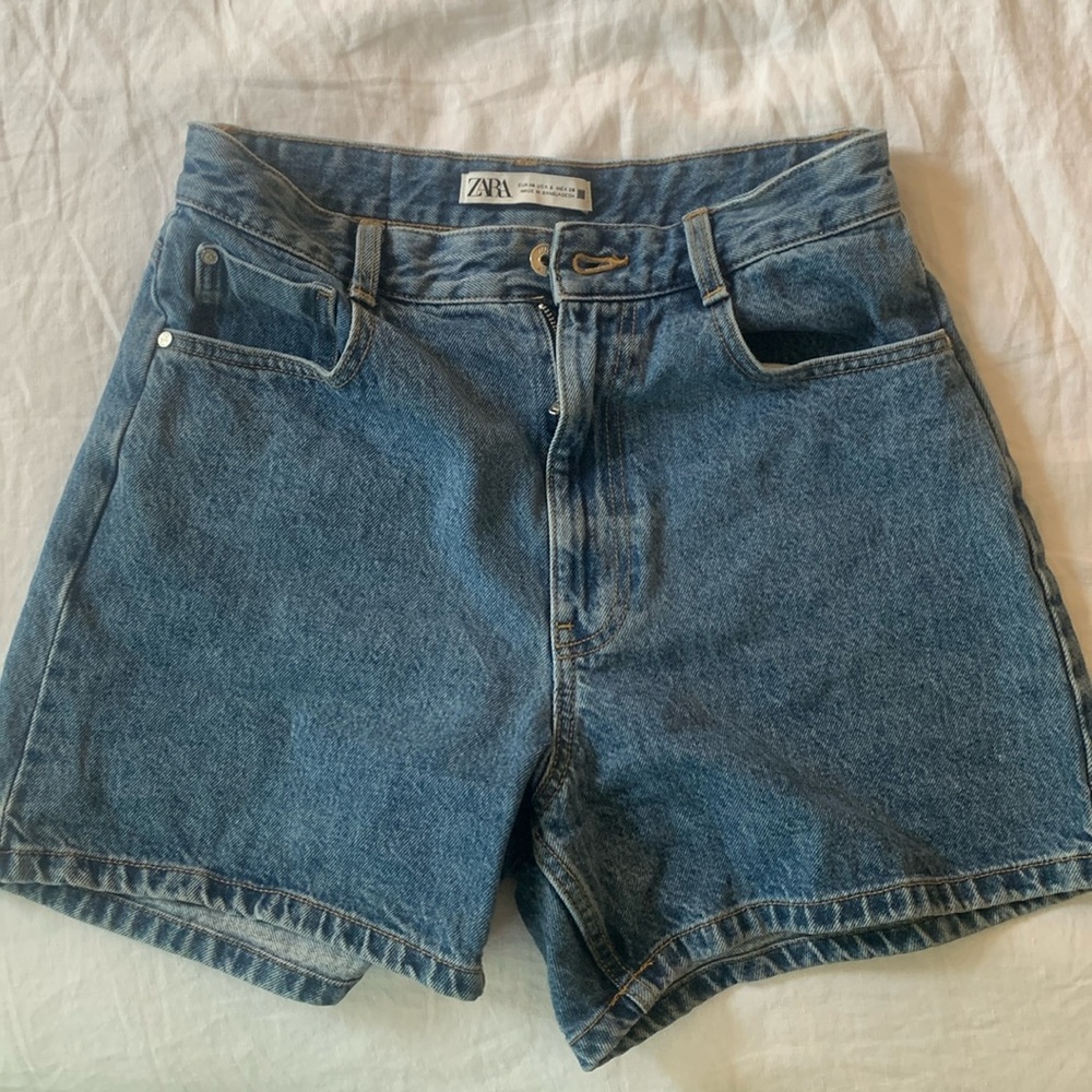 Zara high waisted jean shorts